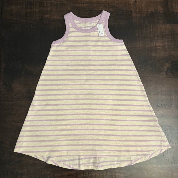 GAP Summer Set: Striped dress & floral tee. Girl's size 8. smoke free home. NWT - Picture 3 of 7